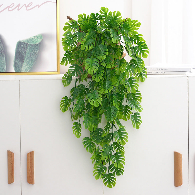 Artificial Plant Turtle Back Leaf Green Leaf Decoration Indoor Ceiling Artificial Flower