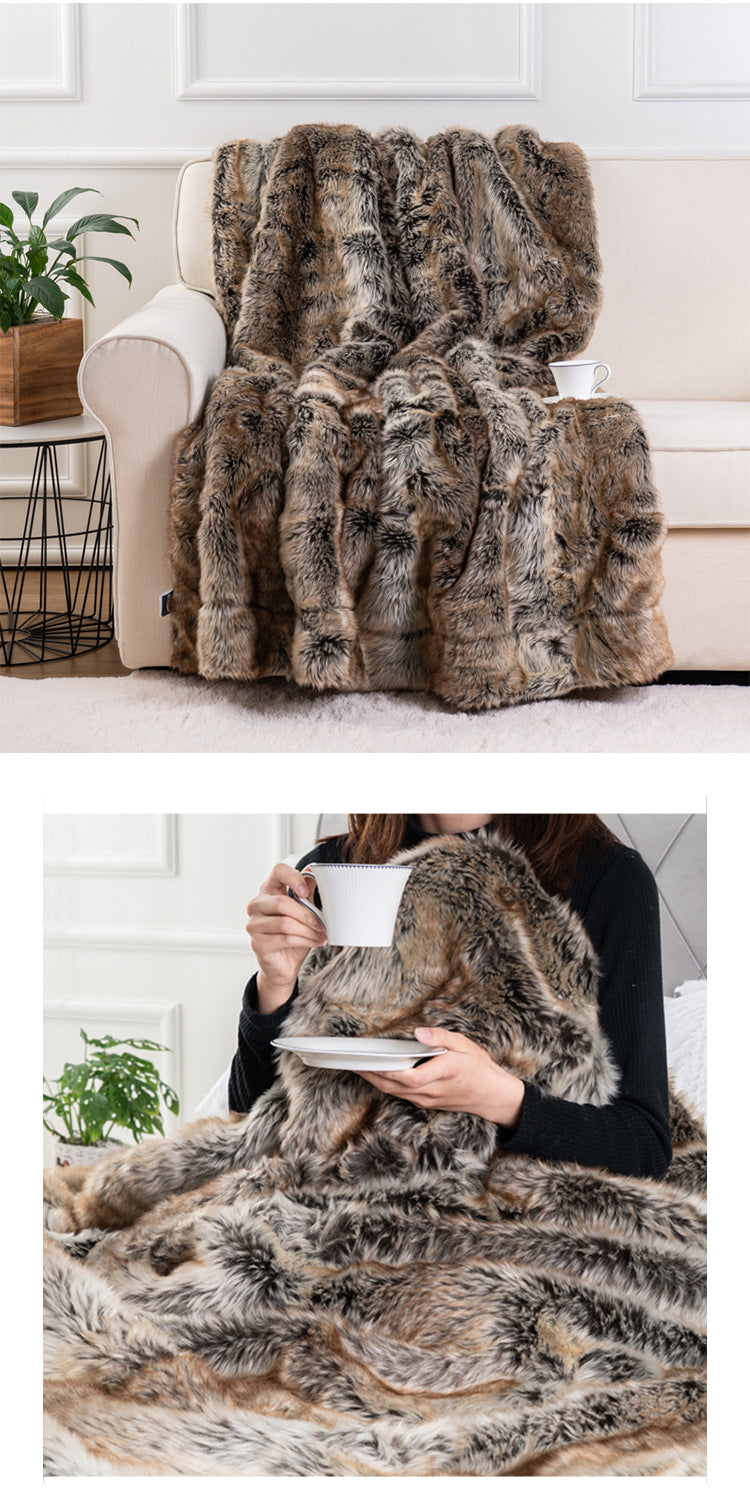 Luxury Faux Fur Throw Blanket