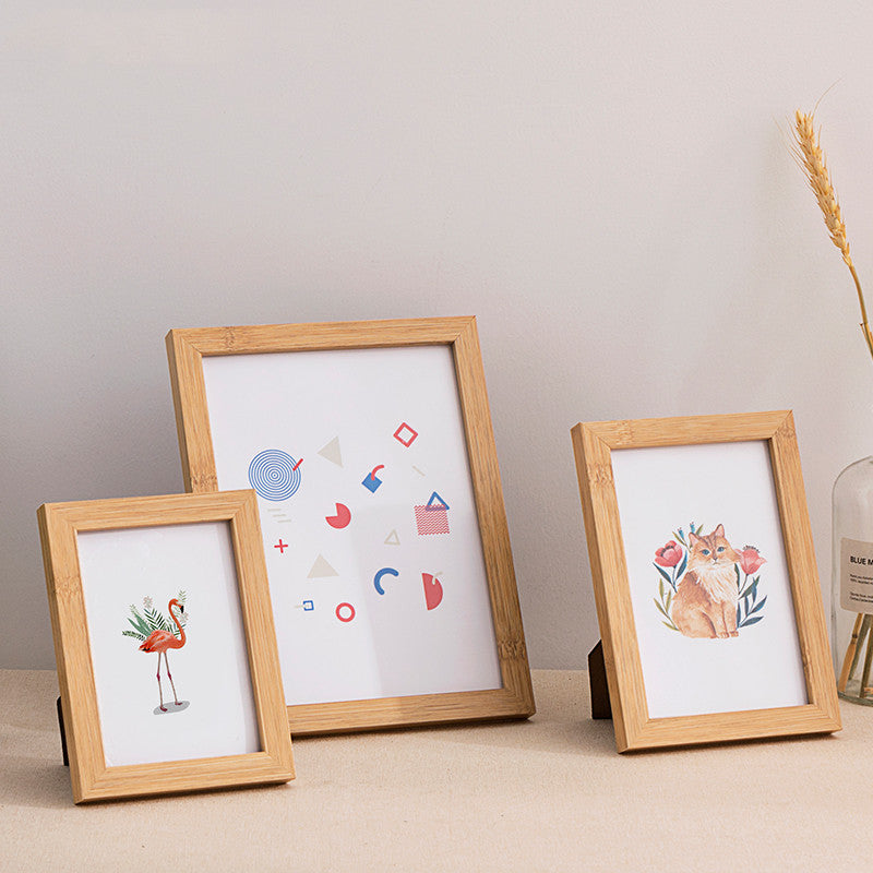 Simple Wooden Photo Frame Set Up  Wall Picture